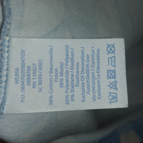 Boden Geometric Blue Beige Pink Sequin Detail Back Zip Cotton Blend 3/4 … - Picture 6 of 7